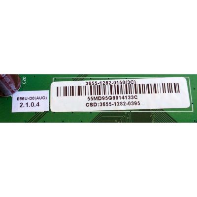 MAIN PARA TV VIZIO / NUMERO DE PARTE 3655-1282-0150 / 0171-2272-6203 / 3655-1282-0395 / PANEL T550QVN05.0 / MODELO E55U-D0 LAUATYDS - Imagen 2